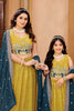 Beautiful Mustard Yellow Crunchy Silk Embroidered Lehenga Choli Set with Elephant Design and Dupatta