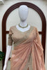 Beautiful Pink Tissue Salsa Crush Saree Thread Sequin Work for Women