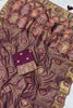 Luxury Wine Soft Nylon Tissue Jacquard Saree Tassels for Women