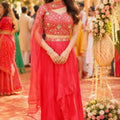 Elegant Rani Pink Fandy Silk Embroidered Lehenga Choli with Designer Dupatta for Wedding