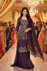 Premium Purple Georgette Embroidered Salwar Suit Palazzo and Designer Dupatta