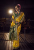 Premium Mustard Yellow Viscose Dola Silk Saree Zari Embroidery Work for Women