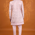 Superb Pink Indo Western Sherwani Heavy Embroidery With Designer Jacket