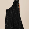 Black Net Saree with Heavy Sequins Embroidery Designer Blouse