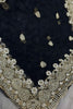 Designer Black Net Saree with Heavy Sequins Embroidery Border