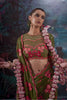 Designer Olive Green Floral Embroidered Saree with Stylish Blouse