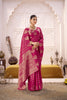 Rani Pink Banarasi Silk Saree with Rich Gold Zari Traditional Saree