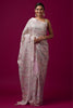 Pink Heavy Embroidered Designer Saree with Blouse Party Wear Saree