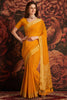 Mustard Yellow Banarasi Silk Saree with Rich Golden Zari Weaving