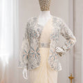 Off White Ready-to-Wear Saree Heavy Embroidered Designer Jacket