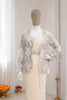 Off White Ready-to-Wear Saree Heavy Embroidered Designer Jacket