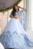 Premium White Satin Embroidered Lehenga Choli with Designer Dupatta for Women