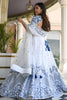 Premium White Satin Embroidered Lehenga Choli with Designer Dupatta for Women