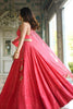 Lovely Pink Georgette Embroidered Lehenga Choli with Designer Dupatta for Women