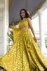 Stylish Yellow Georgette Embroidered Lehenga Choli with Designer Dupatta for Women