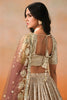 Fantastic Brown Georgette Embroidered Lehenga Choli with Soft Net Dupatta for Women