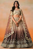 Fantastic Brown Georgette Embroidered Lehenga Choli with Soft Net Dupatta for Women
