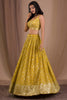 Trendy Yellow Georgette Embroidered Lehenga Choli with Designer Dupatta for Women