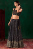 Designer Navy Blue Georgette Embroidered Lehenga Choli with Dupatta