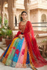 Vibrant Multicolor Printed Georgette Lehenga Choli with Embroidered Blouse and Soft Net Dupatta