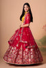 Lovable Red Soft Net Embroidered Lehenga Choli with Dupatta for Wedding
