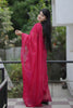 Red Organza Saree with Embroidered Border Designer Blouse