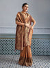 Designer Banarasi Silk Saree in Copper Orange Matching Blouse