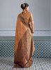 Designer Banarasi Silk Saree in Copper Orange Matching Blouse