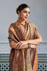 Designer Banarasi Silk Saree in Copper Orange Matching Blouse