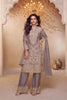 Graceful Grey Chinon Heavy Embroidery Work Palazzo Suit Dupatta for Women