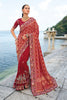 Designer Red Banarasi Silk Saree Wedding Wear 