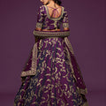 Stylish Purple Art Silk Heavy Embroidered Lehenga Choli with Soft Net Dupatta for Wedding