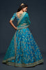 Adorable Turquoise Blue Art Silk Heavy Embroidered Lehenga Choli with Soft Net Dupatta