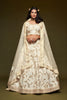 Impressive Off White Art Silk Heavy Embroidered Lehenga Choli with Soft Net Dupatta for Wedding