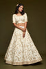 Impressive Off White Art Silk Heavy Embroidered Lehenga Choli with Soft Net Dupatta for Wedding