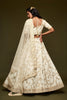 Impressive Off White Art Silk Heavy Embroidered Lehenga Choli with Soft Net Dupatta for Wedding