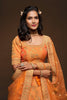 Beautiful Orange Art Silk Heavy Embroidered Lehenga Choli with Soft Net Dupatta for Wedding