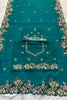 Bottle Green Organza Saree Heavy Floral Zari Embroidery Designer Blouse