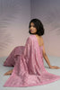 Dusty Pink Silk Saree with Embroidered Border Designer Blouse