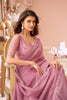 Elegant Lavender Georgette Saree Designer Party Wear