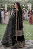Stylish Black Chinon Embroidered Kurta Palazzo Set with Dupatta for Wedding