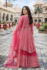 Elegant Rani Pink Embroidered Chinon Palazzo Suit with Dupatta for Wedding