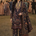 Stunning Black Floral Printed Premium Rayon Palazzo Suit with Dupatta for Wedding