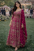 Stunning Dark Pink Georgette Embroidered Readymade Anarkali Suit with Dupatta for Women