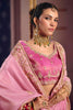 Pink Georgette Saree with Heavy Zari Embroidery Designer Blouse