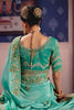 Aqua Green Georgette Saree Heavy Zari Embroidery  Designer Blouse