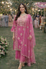 Beautiful Pink Shimmer Silk Wedding Wear Readymade Salwar Suit for Women