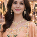 Elegant Peach Viscose Embroidered Readymade Palazzo Suit Set with Dupatta for Women