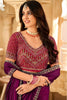 Purple Silk Saree with Embroidered Border Designer Blouse