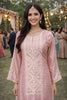 Elegant Blush Pink Chinon Silk Embroidered Straight Salwar Suit with Dupatta